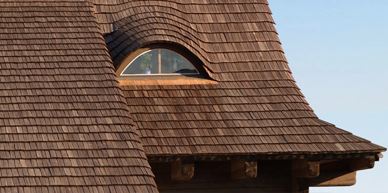 wood shingle roof